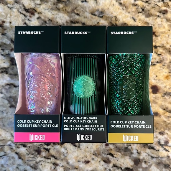 Starbucks WICKED  Glenda, Elphaba, & Emerald City Ornament/Keychains- CHOOSE ONE - Picture 1 of 1